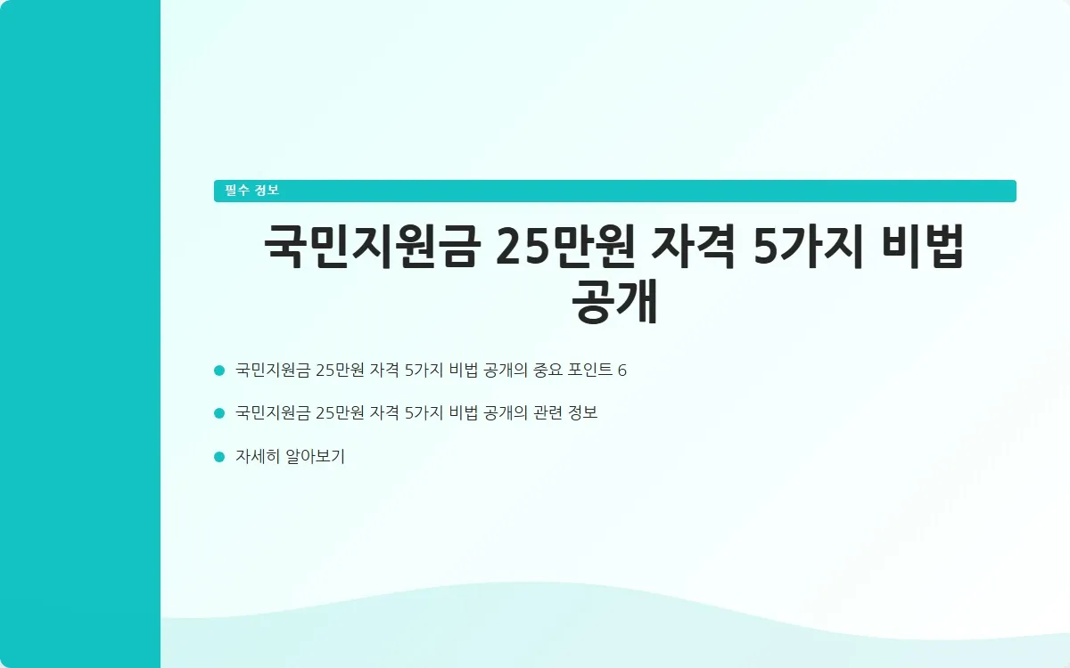 국민지원금 25만원 자격 이미지 8