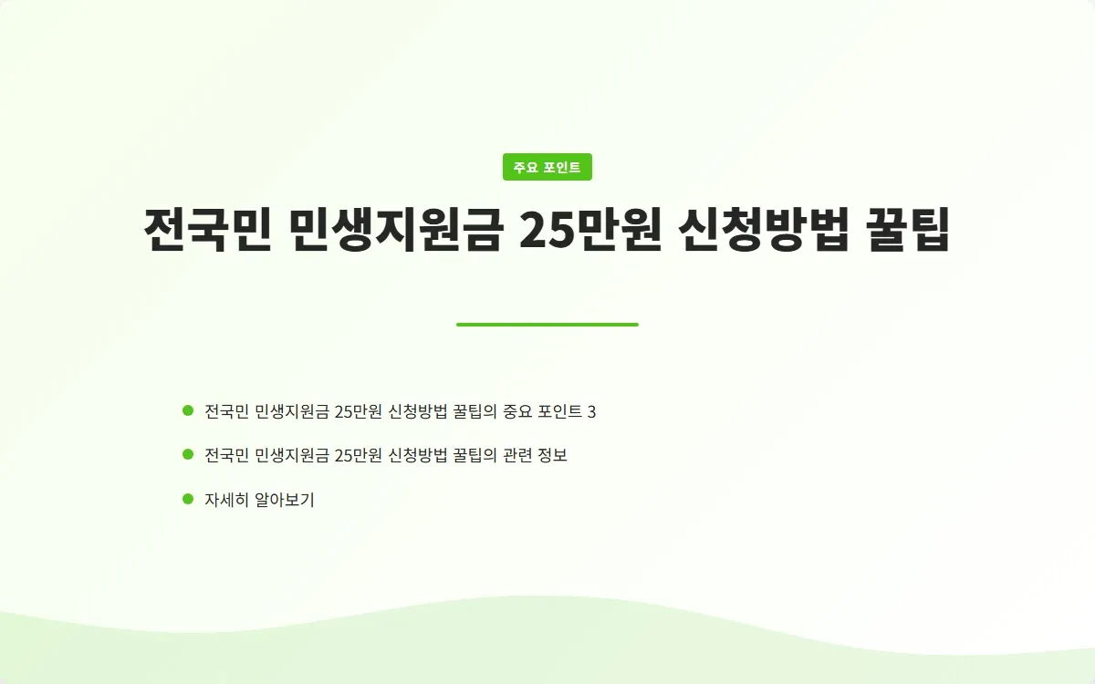 전국민 민생지원금 25만원 신청 이미지 5