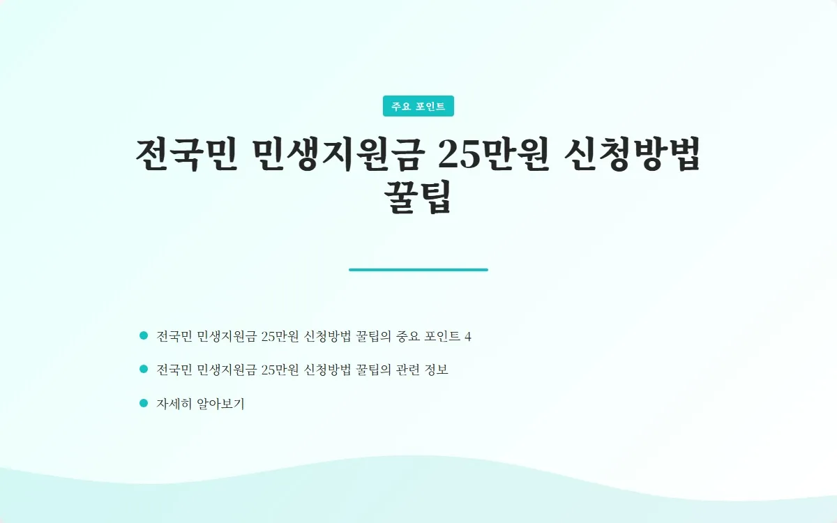 전국민 민생지원금 25만원 신청 이미지 6