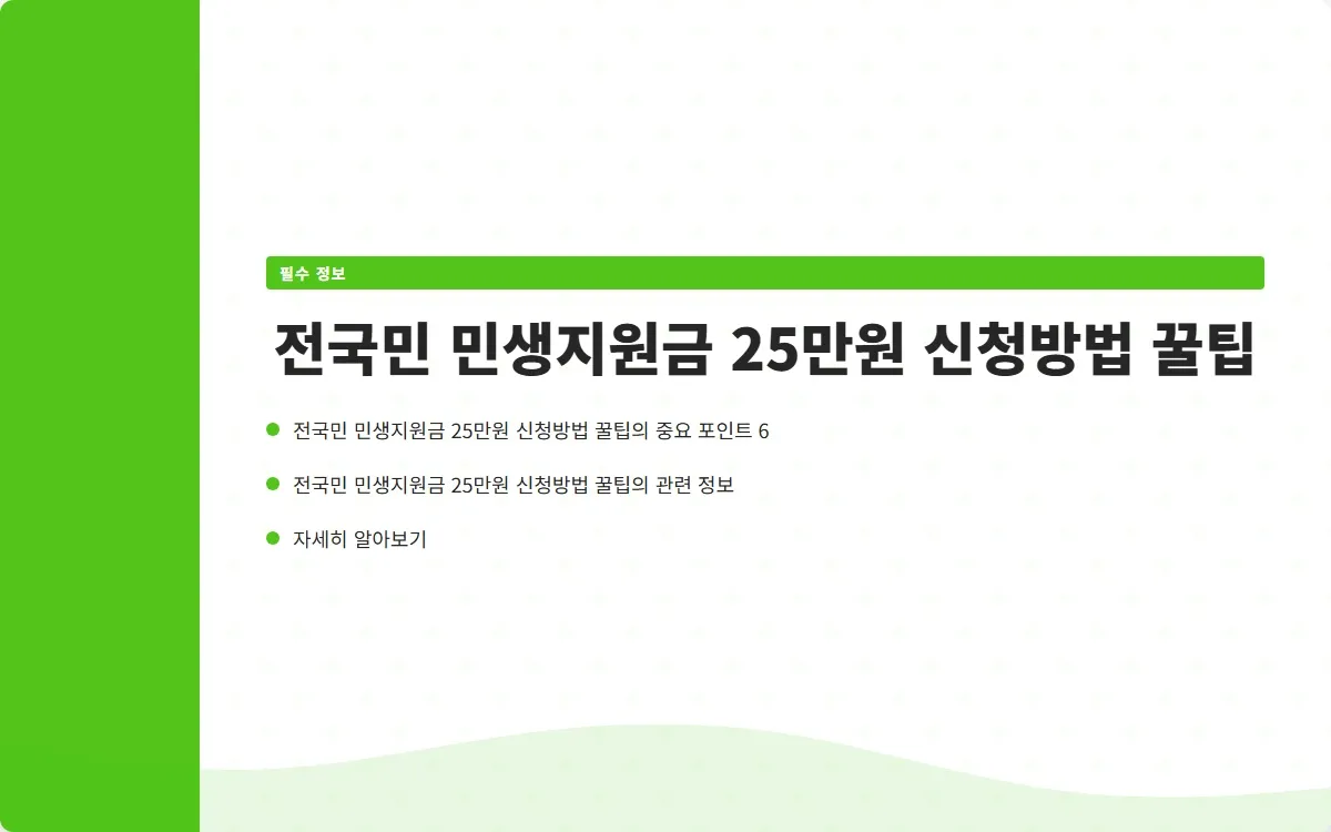 전국민 민생지원금 25만원 신청 이미지 8